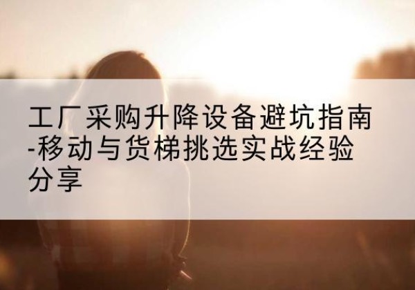 武昌移动式升降机怎么选-工厂采购升降设备避坑指南-移动与货梯挑选实战经验分享